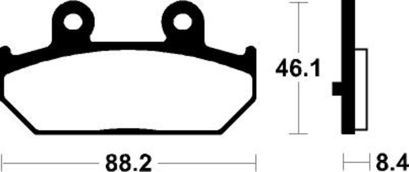 TECNI BRAKE PADS ME304 ORGANIC