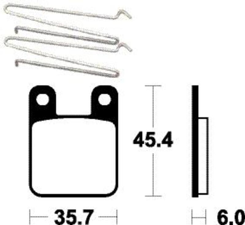 TECNI BRAKE PADS ME319 ORGANIC