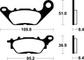 TECNI BRAKE PADS ME358 ORGANIC