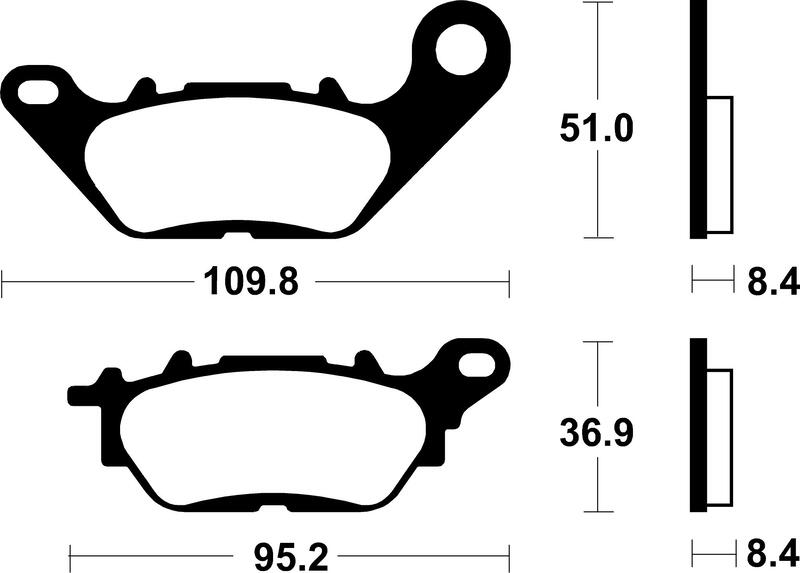 TECNI BRAKE PADS ME358 ORGANIC