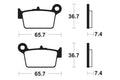 TECNI BRAKE PADS ME361 ORGANIC