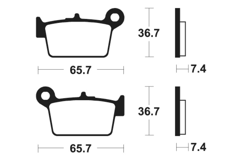 TECNI BRAKE PADS ME361 ORGANIC