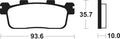 TECNI BRAKE PADS ME363 ORGANIC