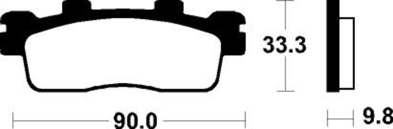 TECNI BRAKE PADS ME371 ORGANIC