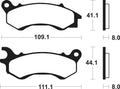 TECNI BRAKE PADS ME373 ORGANIC
