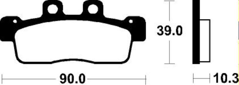 TECNI BRAKE PADS ME375 ORGANIC