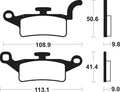 TECNI BRAKE PADS ME376 ORGANIC