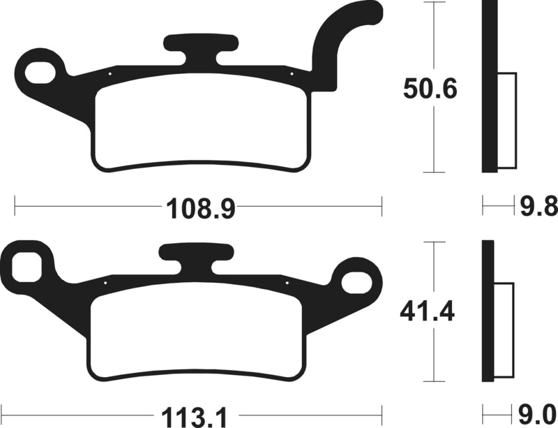 TECNI BRAKE PADS ME376 ORGANIC