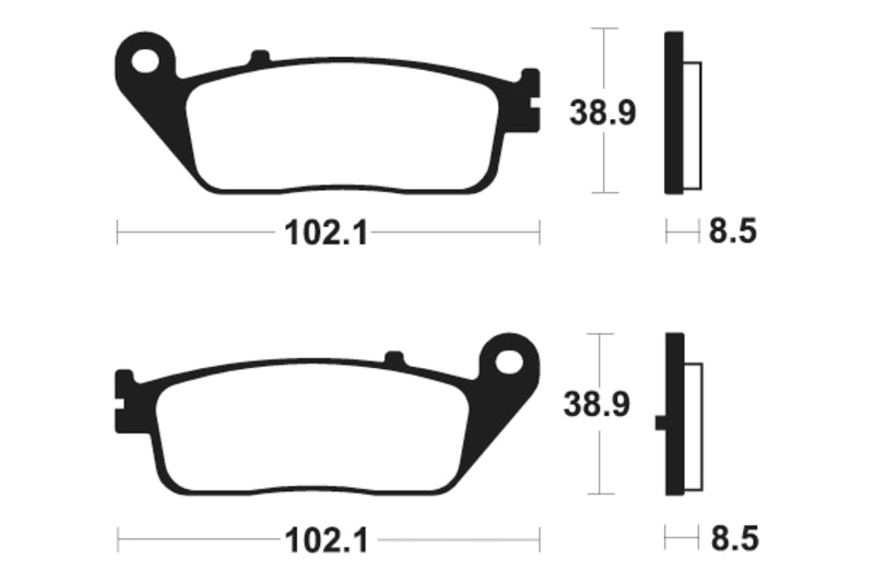 TECNI BRAKE PADS ME383 ORGANIC