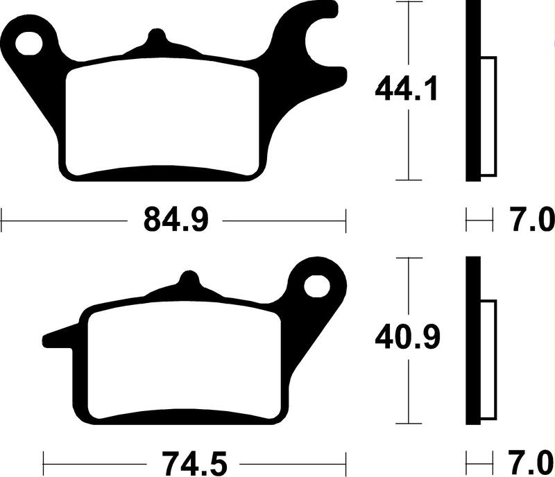 TECNI BRAKE PADS ME425 ORGANIC