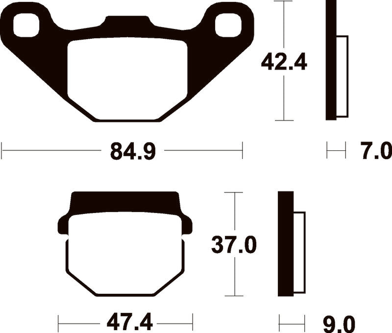 TECNI BRAKE PADS ME44 ORGANIC