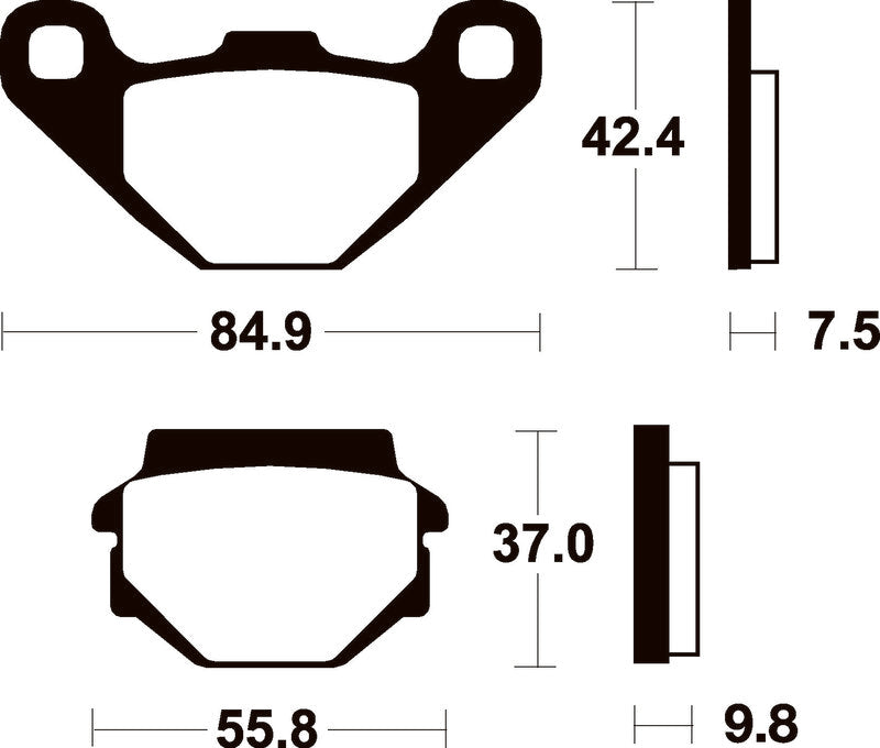 TECNI BRAKE PADS ME46 ORGANIC