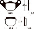 TECNI BRAKE PADS ME48 ORGANIC