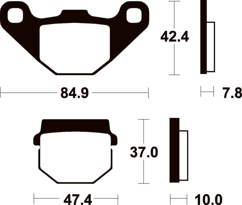 TECNI BRAKE PADS ME48 ORGANIC