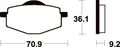 TECNI BRAKE PADS ME75 ORGANIC