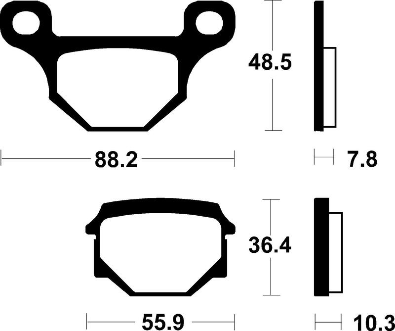 TECNI BRAKE PADS ME85 ORGANIC