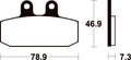 TECNI BRAKE PADS ME88 ORGANIC
