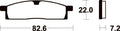 TECNI BRAKE PADS ME89 ORGANIC