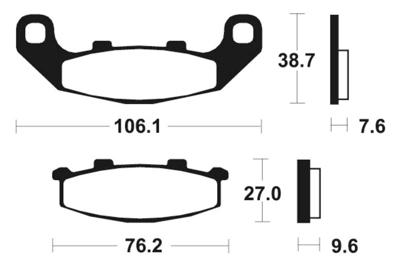 TECNI BRAKE PADS MF115 SINTER METAL