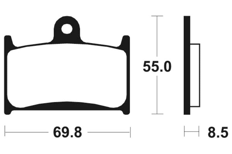 TECNI BRAKE PADS MF124 SINTER METAL