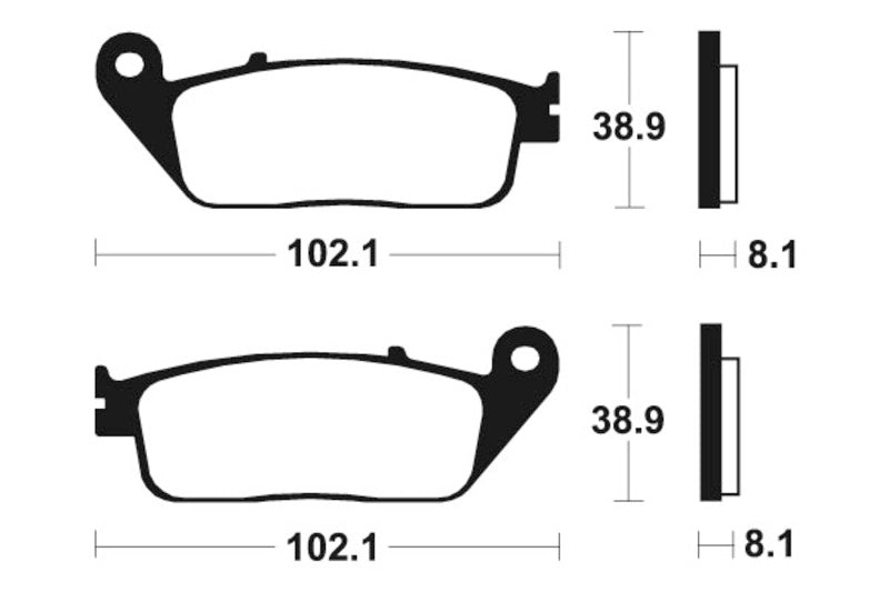 TECNI BRAKE PADS MF127 SINTER METAL