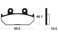 TECNI BRAKE PADS MF147 SINTER METAL