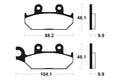 TECNI BRAKE PADS MF150 SINTER METAL