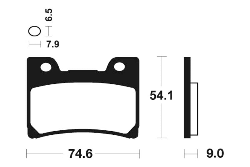 TECNI BRAKE PADS MF165 SINTER METAL