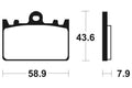 TECNI BRAKE PADS MF166 SINTER METAL