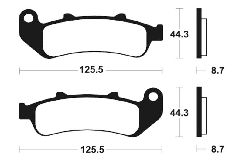 TECNI BRAKE PADS MF185 SINTER METAL