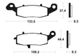 TECNI BRAKE PADS MF204 SINTER METAL