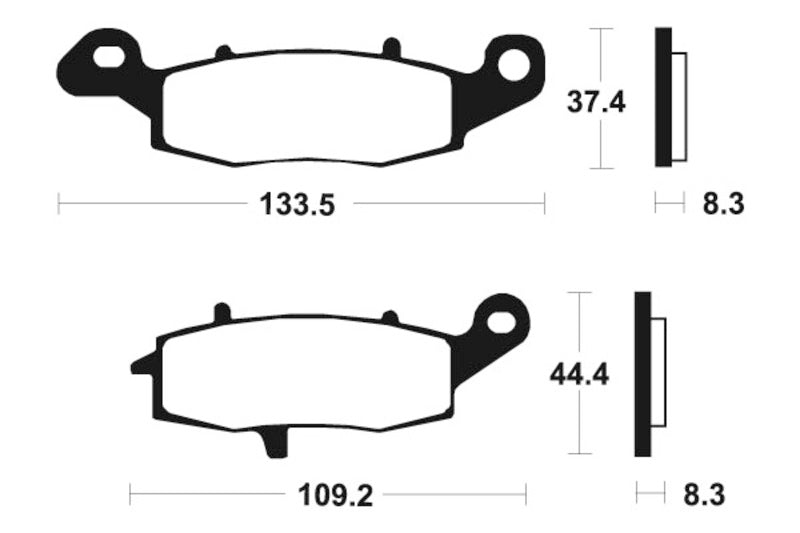 TECNI BRAKE PADS MF204 SINTER METAL