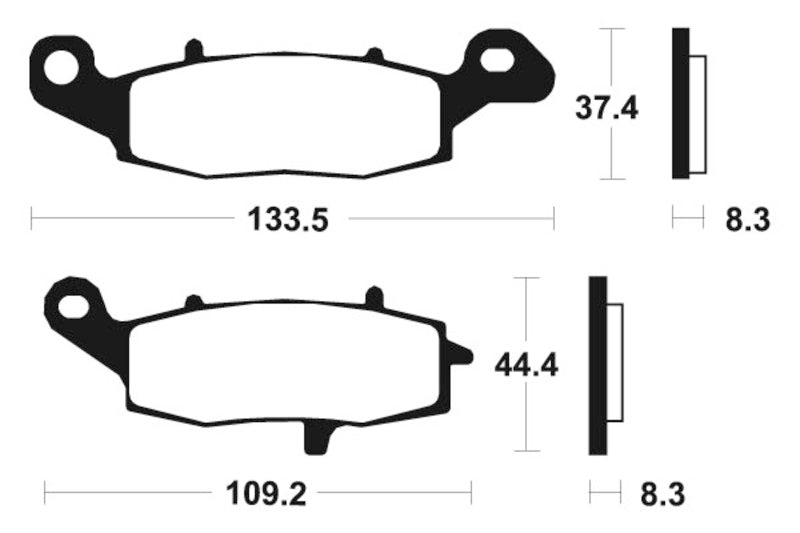 TECNI BRAKE PADS MF205 SINTER METAL