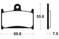 TECNI BRAKE PADS MF214 SINTER METAL