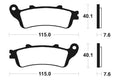 TECNI BRAKE PADS MF221 SINTER METAL