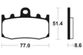 TECNI BRAKE PADS MF296 SINTER METAL