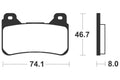 TECNI BRAKE PADS MF309 SINTER METAL