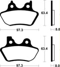 TECNI BRAKE PADS MF326 SINTER METAL