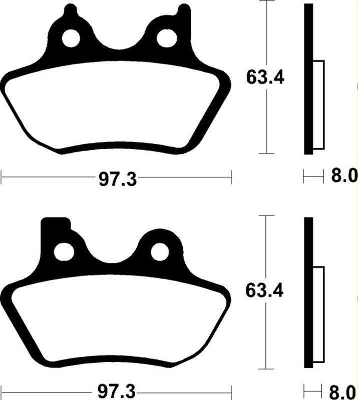TECNI BRAKE PADS MF326 SINTER METAL