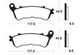 TECNI BRAKE PADS MF328 SINTER METAL