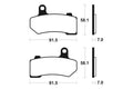 TECNI BRAKE PADS MF330 SINTER METAL