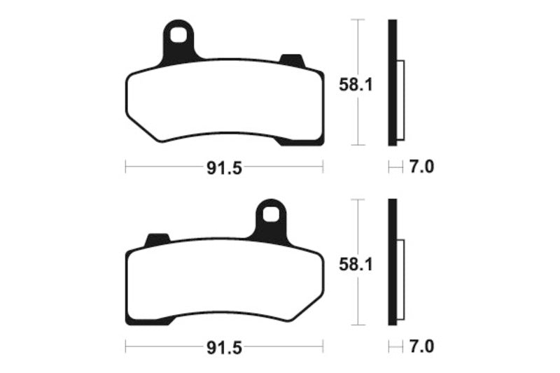 TECNI BRAKE PADS MF330 SINTER METAL