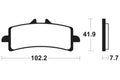 TECNI BRAKE PADS MF341 SINTER METAL
