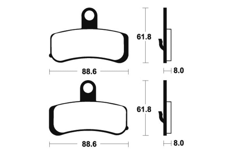 TECNI BRAKE PADS MF353 SINTER METAL