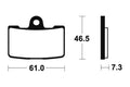 TECNI BRAKE PADS MF356 SINTER METAL
