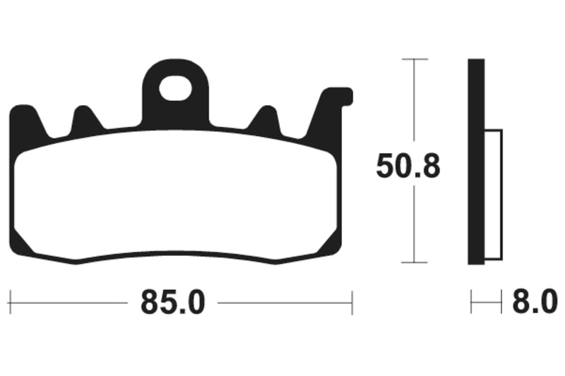 TECNI BRAKE PADS MF400 SINTER METAL