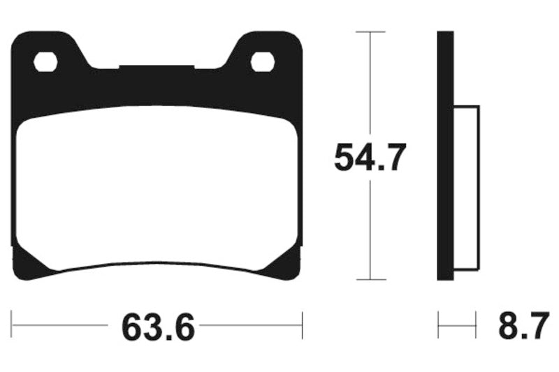 TECNI BRAKE PADS MF55 SINTER METAL