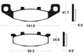 TECNI BRAKE PADS MF97 SINTER METAL