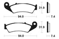 TECNI BRAKE PADS MO103 SINTER METAL