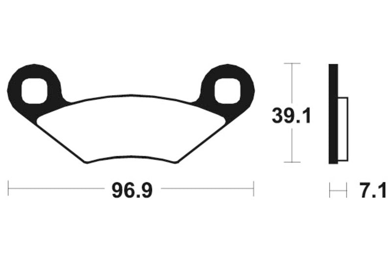 TECNI BRAKE PADS MO142 SINTER METAL